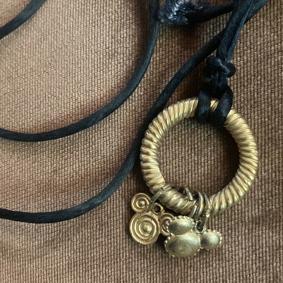 26 inch satin silk cord Disney Mickey Mouse necklace. - Picture 3 of 3